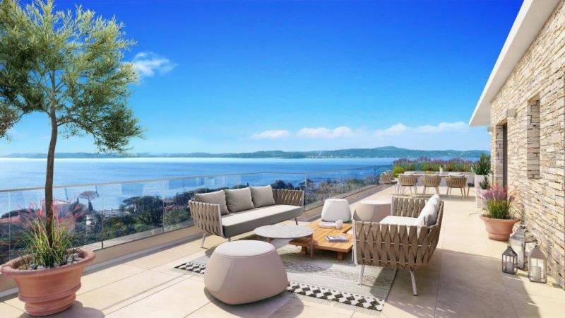 Appartement neuf 3 chambres vue mer à acheter à Sainte Maxime dans le Var
