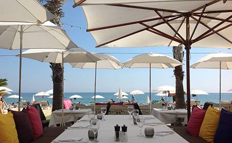 Restaurant plage privée La Voile