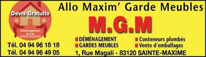 Déménagement garde meuble Sainte Maxime